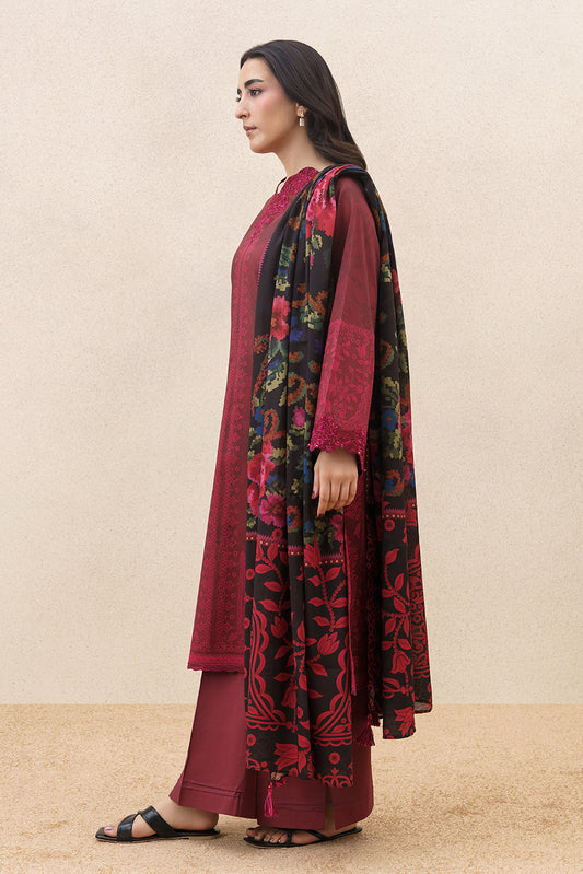 3 PIECE EMBROIDERED LAWN SUIT-REGAL WEAVE (UNSTITCHED)