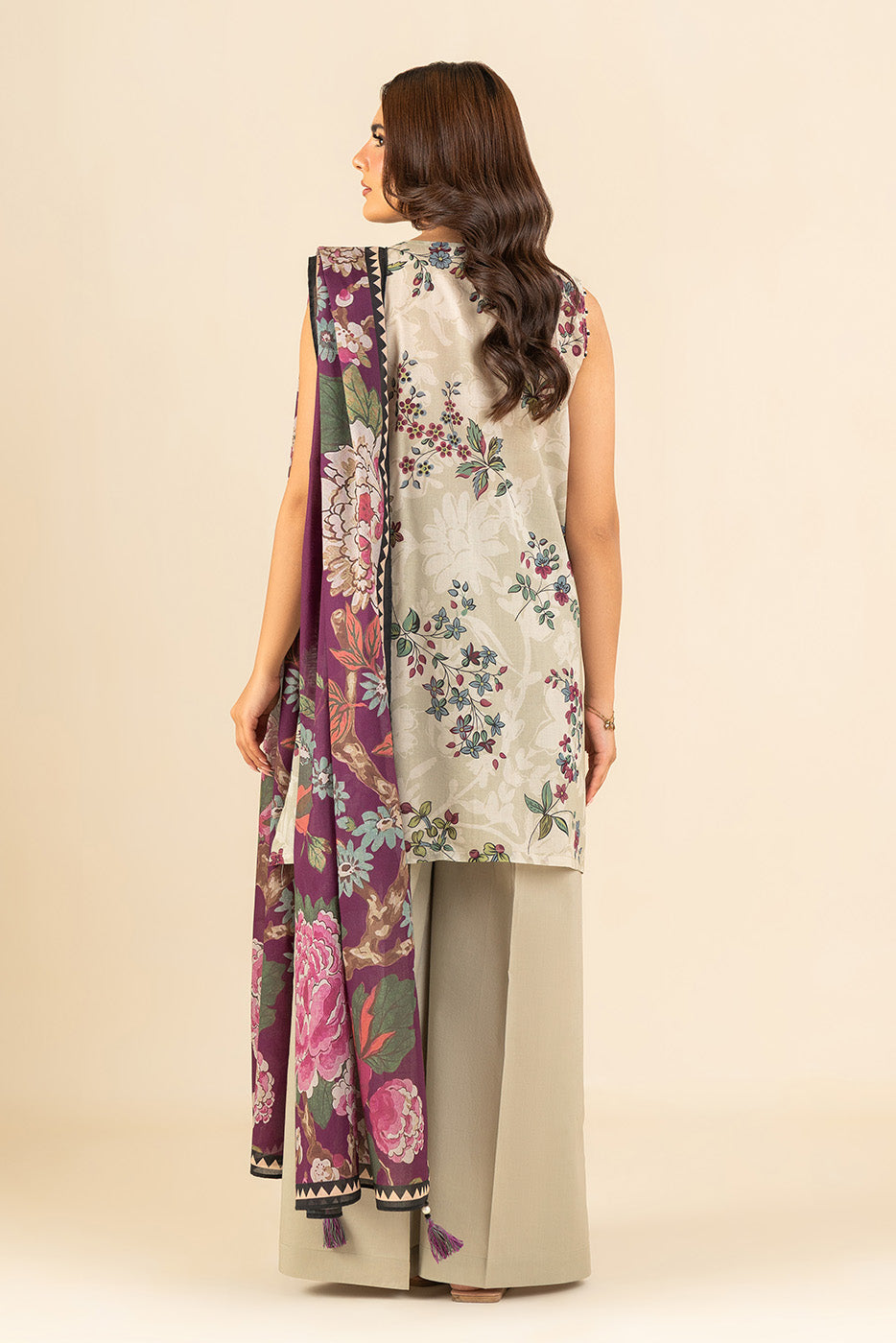 3 PIECE EMBROIDERED LAWN SUIT-SELENE GLOW (UNSTITCHED)