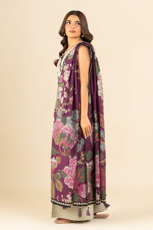 3 PIECE EMBROIDERED LAWN SUIT-SELENE GLOW (UNSTITCHED)