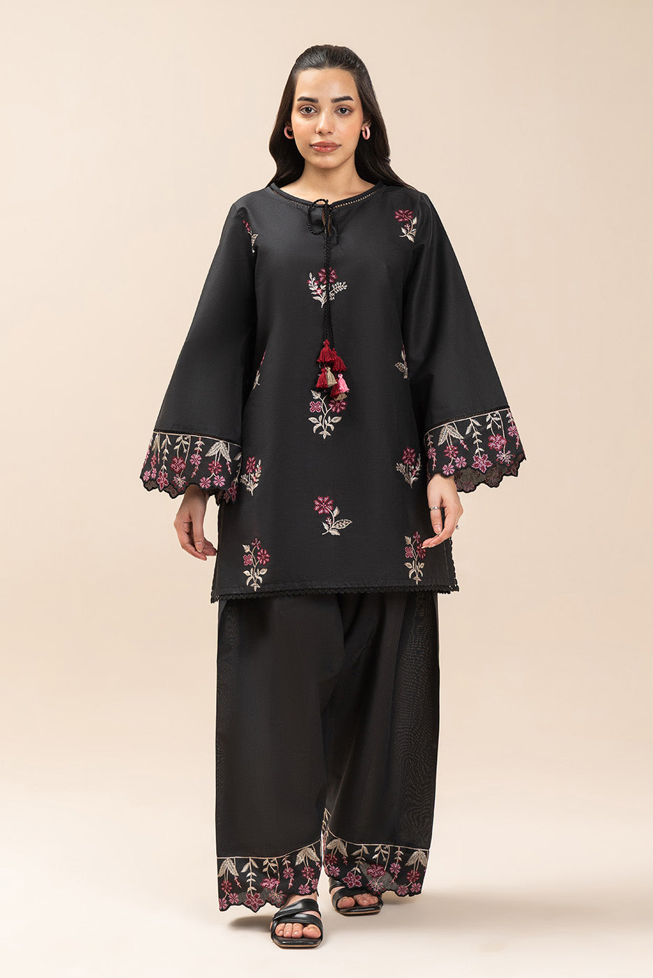2 PIECE EMBROIDERED LAWN SUIT-INDIGO VERDENT (UNSTITCHED)