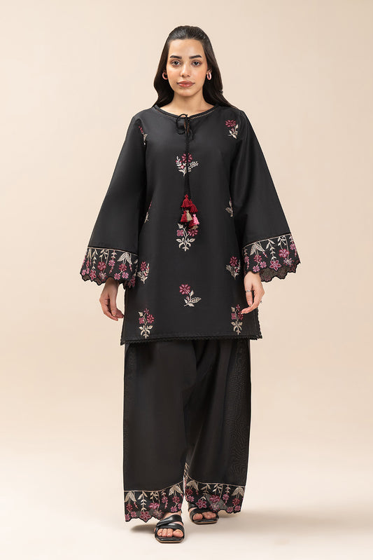 2 PIECE EMBROIDERED LAWN SUIT-INDIGO VERDENT (UNSTITCHED)