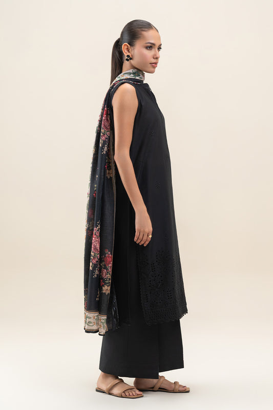 3 PIECE EMBROIDERED LAWN SUIT-ROSACEA PITCH (UNSTITCHED)