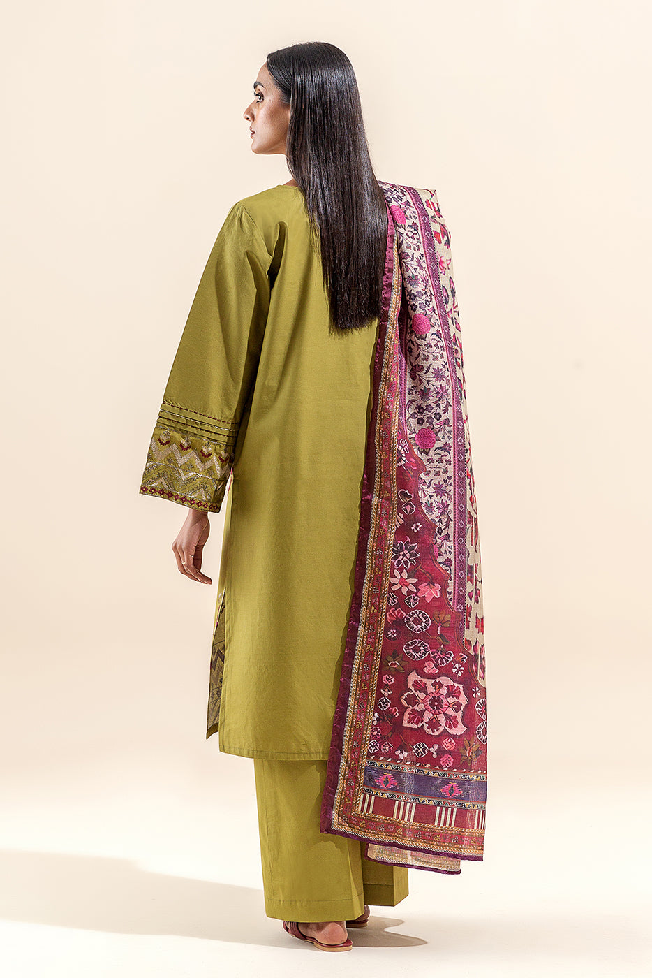2 PIECE EMBROIDERED LAWN SUIT-TRIBAL CHARM (UNSTITCHED)