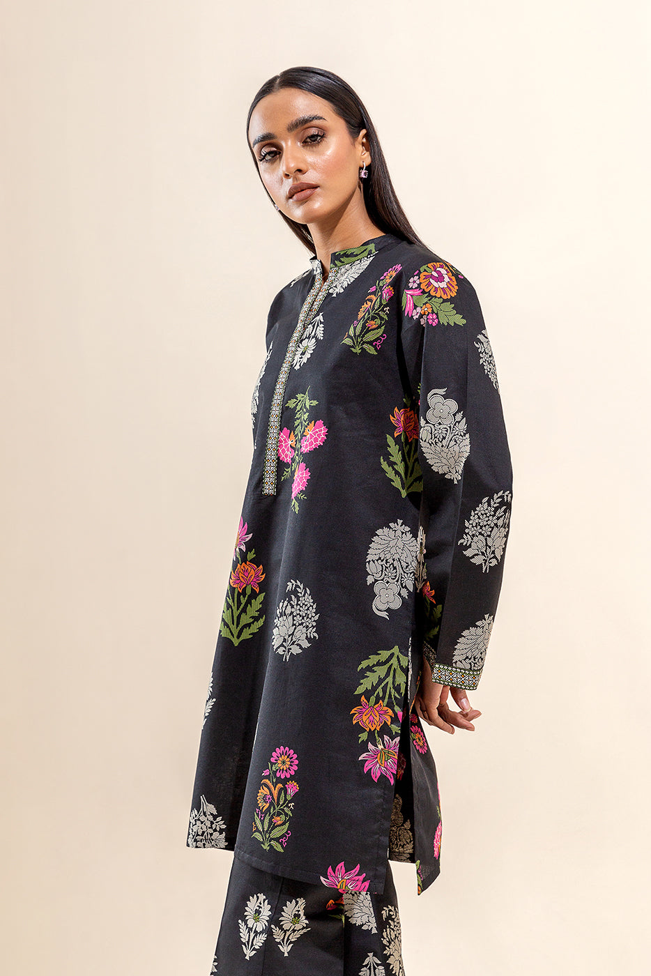 2 PIECE PRINTED LAWN SUIT-MIDNIGHT BLOSSOM (UNSTITCHED) - BEECHTREE