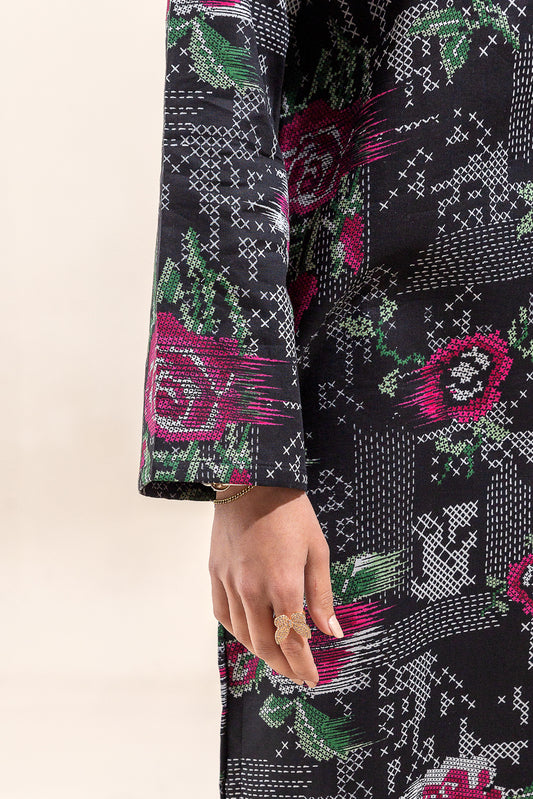 2 PIECE PRINTED LAWN SUIT-HAZED NIGHT (UNSTITCHED)