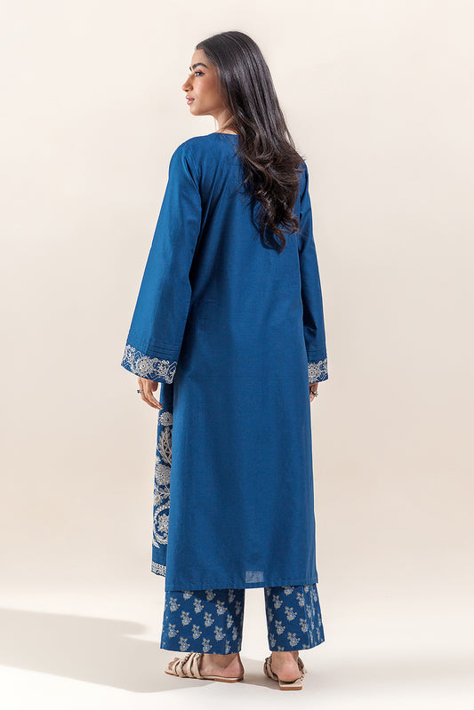 2 PIECE EMBROIDERED LAWN SUIT-MOONLIT OCEAN (UNSTITCHED)