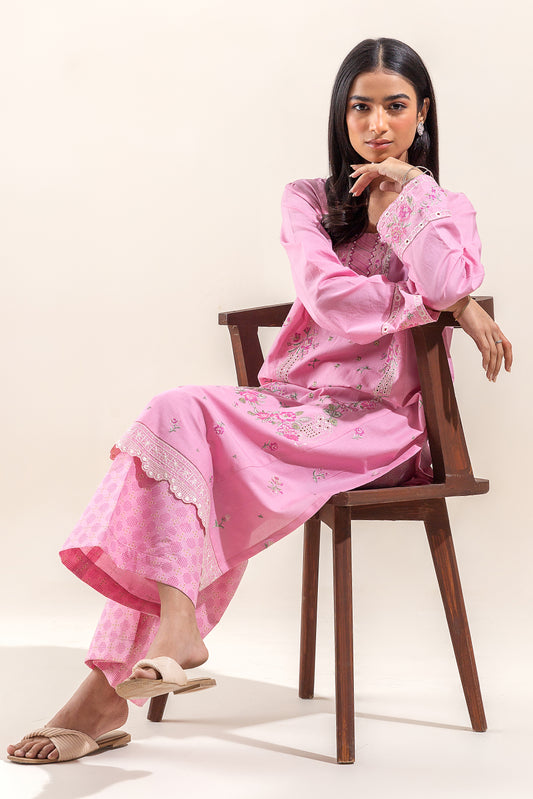 2 PIECE EMBROIDERED LAWN SUIT-CHERRY BLOSSOM (UNSTITCHED)