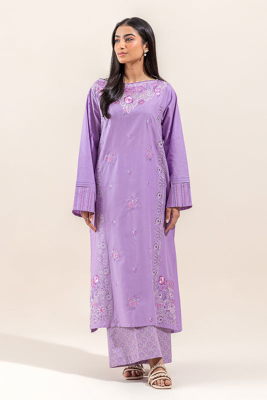 2 PIECE EMBROIDERED LAWN SUIT-ORCHID PETAL (UNSTITCHED)