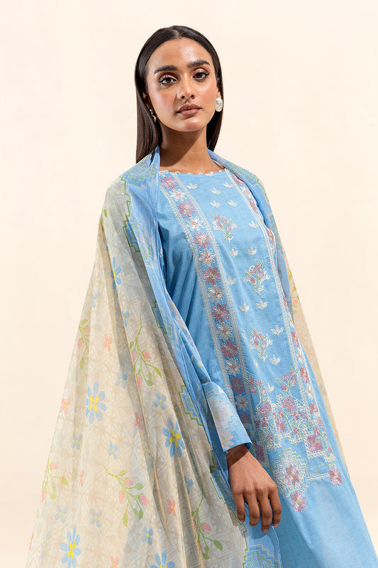 3 PIECE EMBROIDERED LAWN SUIT-TIFFANY TWIST (UNSTITCHED)