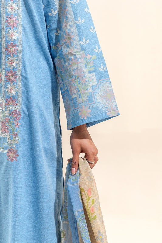 3 PIECE EMBROIDERED LAWN SUIT-TIFFANY TWIST (UNSTITCHED)