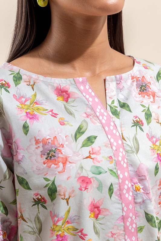 3 PIECE PRINTED LAWN SUIT-SUMMER DEW (UNSTITCHED)