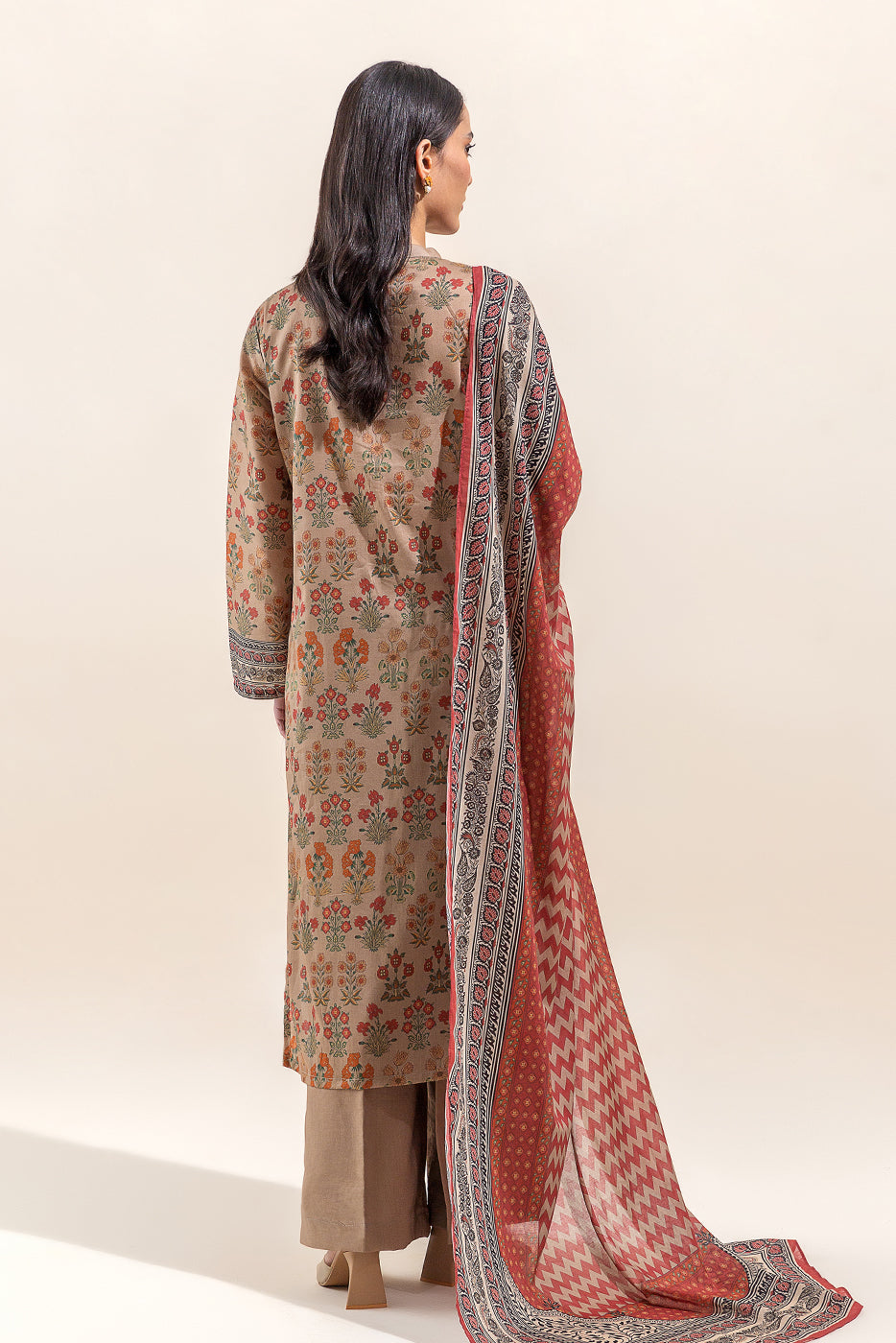 3 PIECE PRINTED LAWN SUIT-HAZEL JOY (UNSTITCHED)