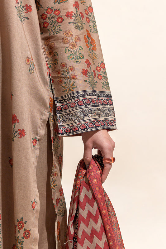 3 PIECE PRINTED LAWN SUIT-HAZEL JOY (UNSTITCHED)