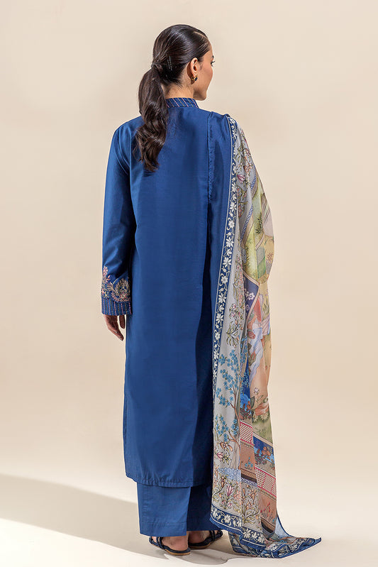 3 PIECE EMBROIDERED LAWN SUIT-TWILLIGHT BLOOM (UNSTITCHED)