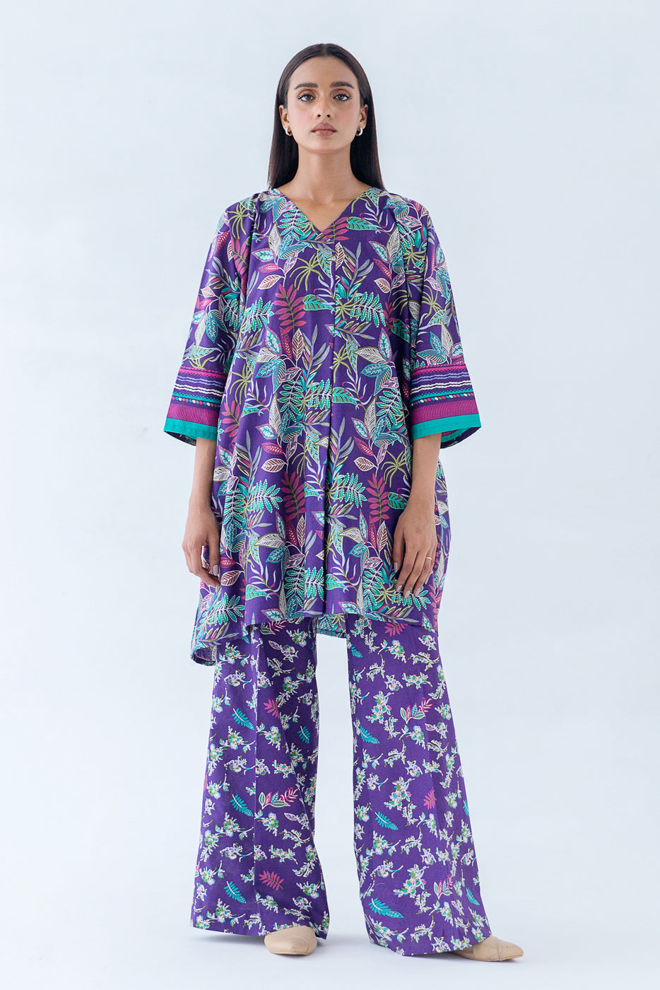 2 PIECE - PRINTED CAMBRIC SUIT - TROPICAL PRISM (UNSTITCHED)