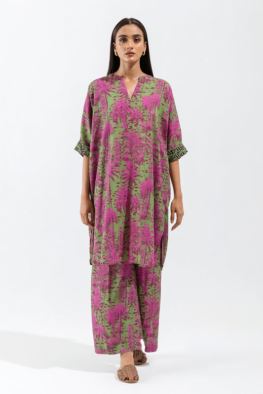 2 PIECE - PRINTED LINEN SUIT - TROPIC TALE (UNSTITCHED)