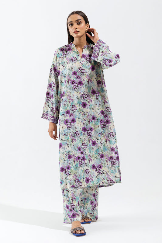 2 PIECE - PRINTED LINEN SUIT - SUBTLE ALLURE (UNSTITCHED)