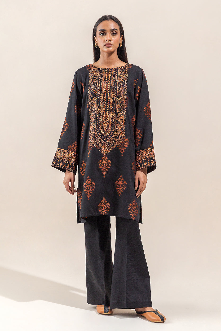 2 PIECE - EMBROIDERED JACQUARD SUIT - ONYX BRICK - BEECHTREE
