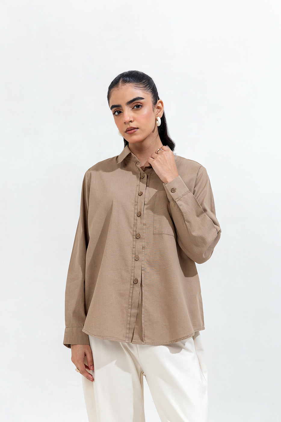 BUTTON-THROUGH SHIRT