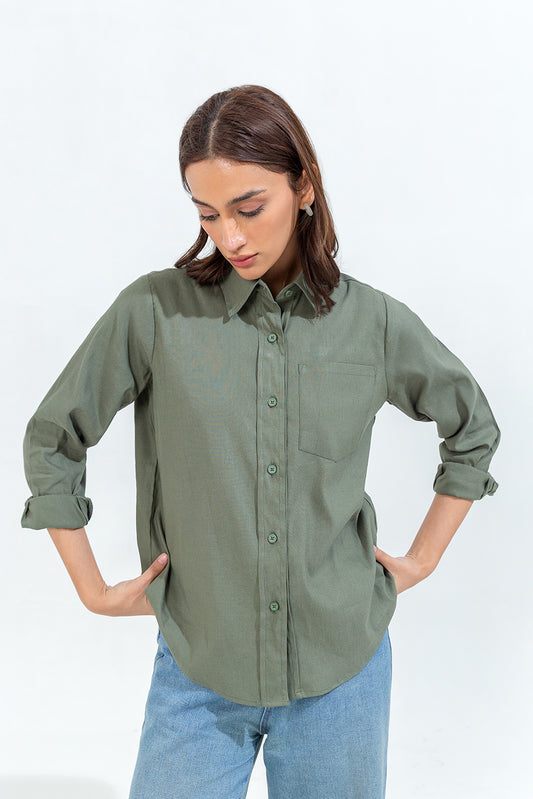 BASIC BUTTON-THROUGH SHIRT