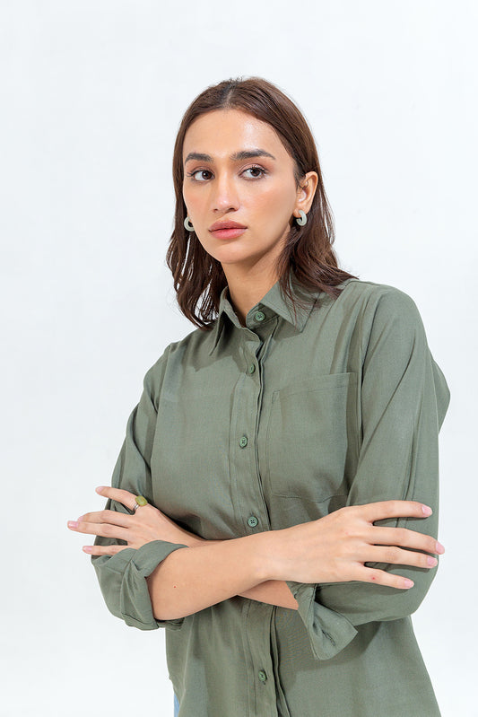 BASIC BUTTON-THROUGH SHIRT