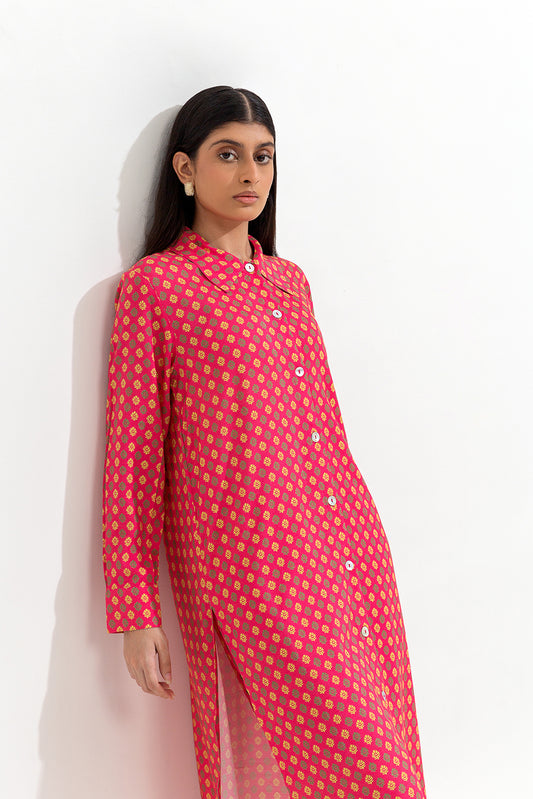 2 PIECE PRINTED VISCOSE SUIT (PRET)