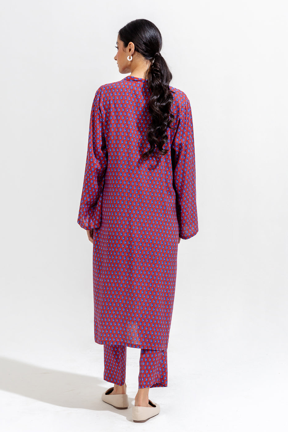 2 PIECE PRINTED VISCOSE SUIT (PRET)