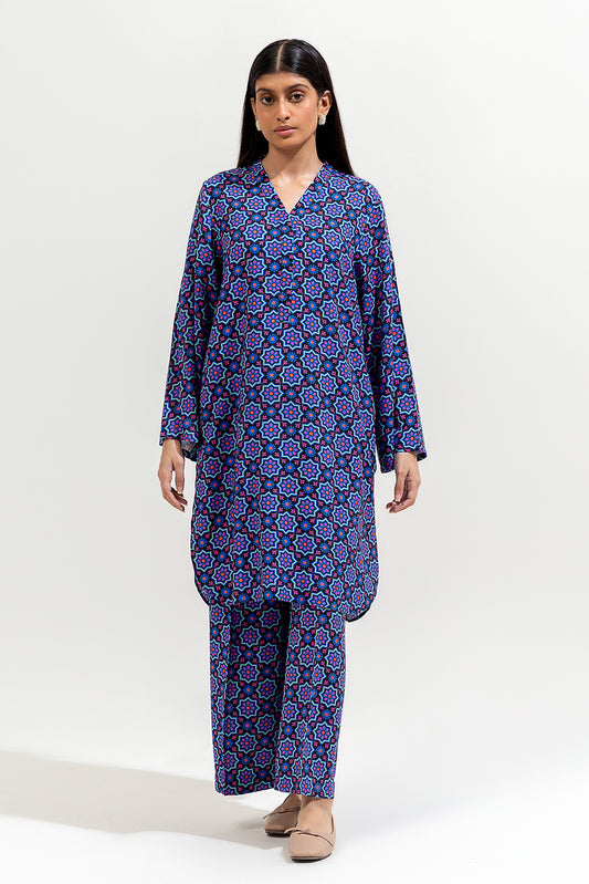 2 PIECE PRINTED VISCOSE SUIT (PRET)