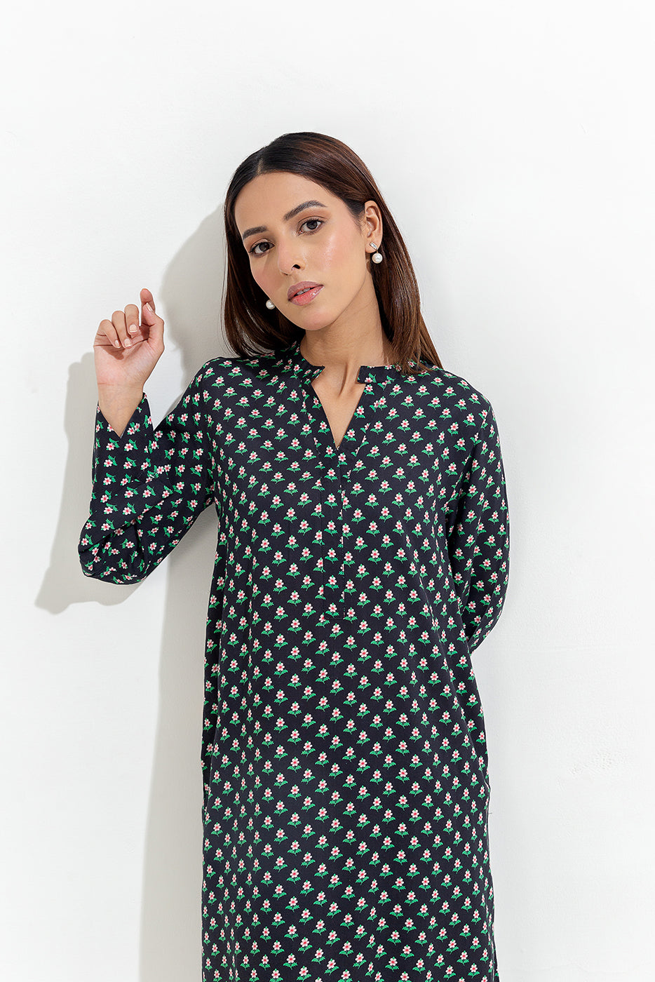 2 PIECE PRINTED VISCOSE SUIT (PRET)