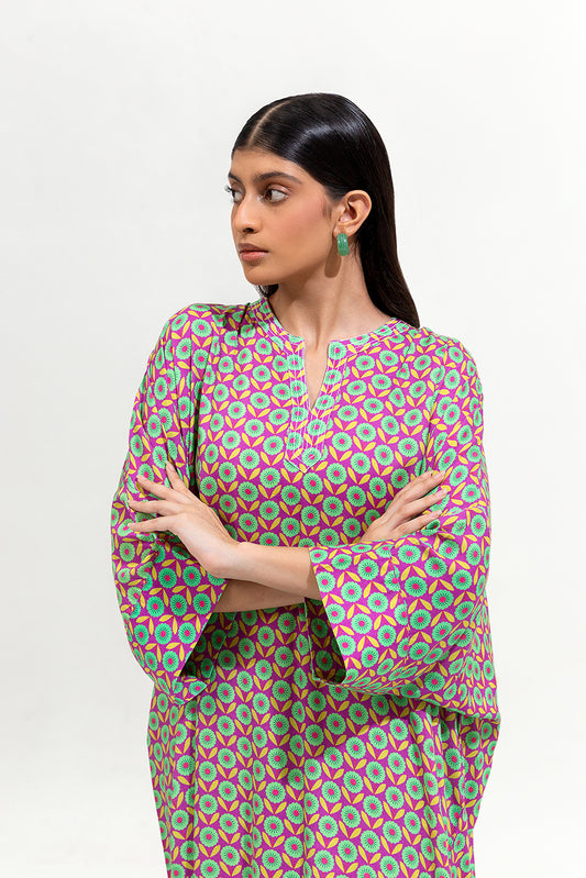 2 PIECE PRINTED VISCOSE SUIT (PRET)