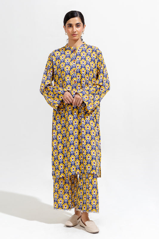 2 PIECE PRINTED VISCOSE SUIT (PRET)