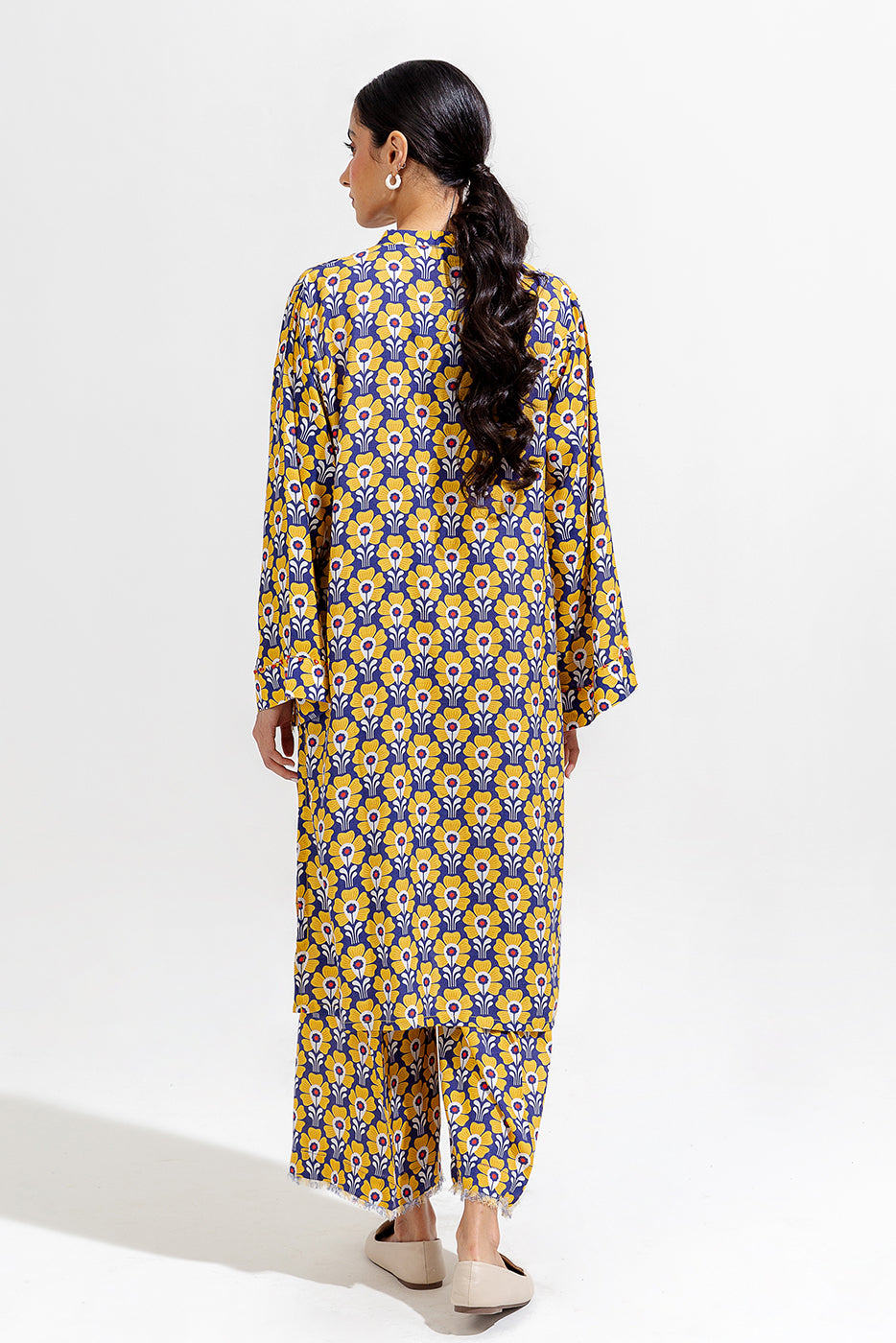 2 PIECE PRINTED VISCOSE SUIT (PRET)