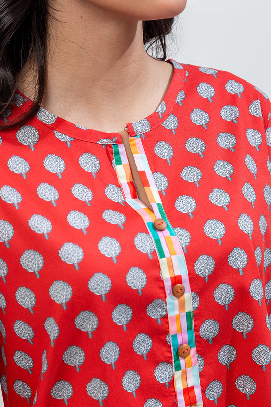 PRINTED CAMBRIC SHIRT (PRET)