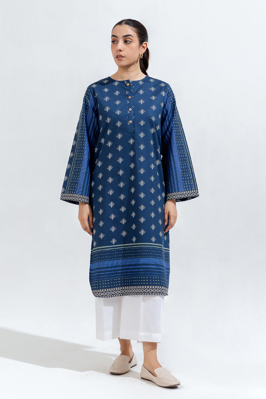 PRINTED CAMBRIC SHIRT (PRET)