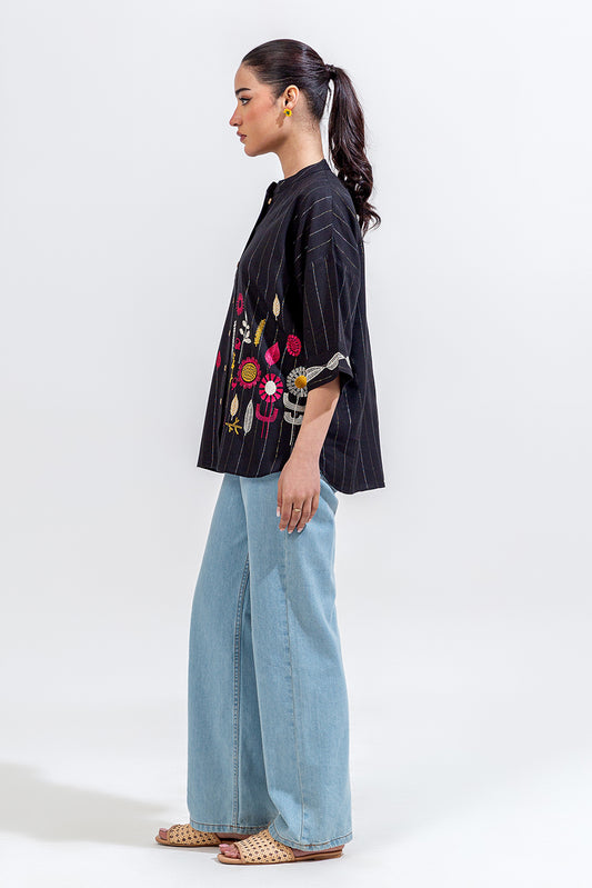 EMBROIDERED VISCOSE TOP (PRET)