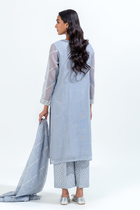 3 PIECE EMBROIDERED COTTON SUIT (LUXURY-PRET)