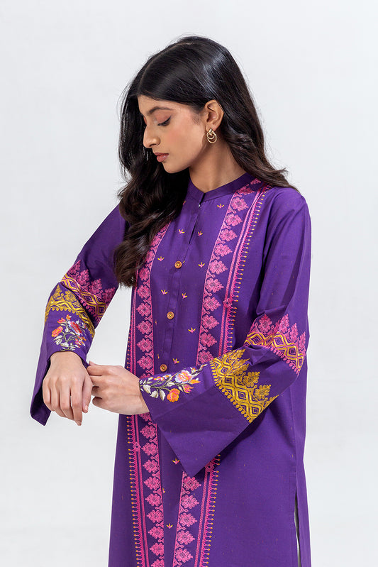 EMBROIDERED CAMBRIC SHIRT (PRET)