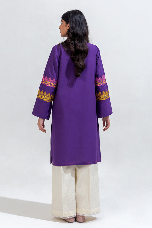 EMBROIDERED CAMBRIC SHIRT (PRET)