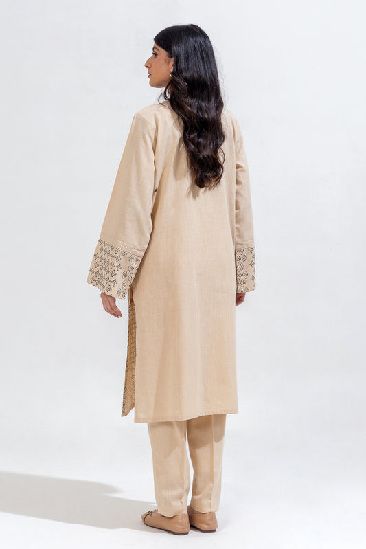 2 PIECE EMBROIDERED KHADDAR SUIT (PRET)