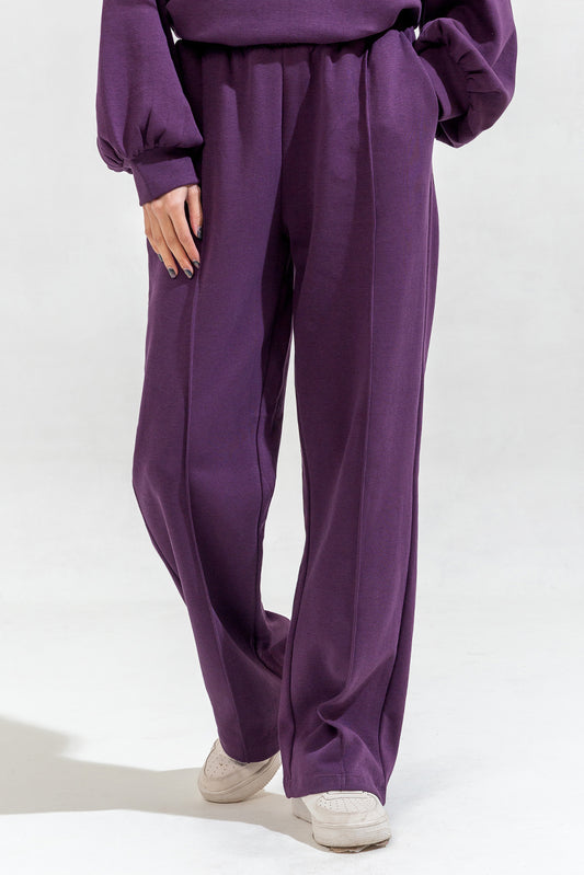 PLEATED WIDE LEG TROUSER