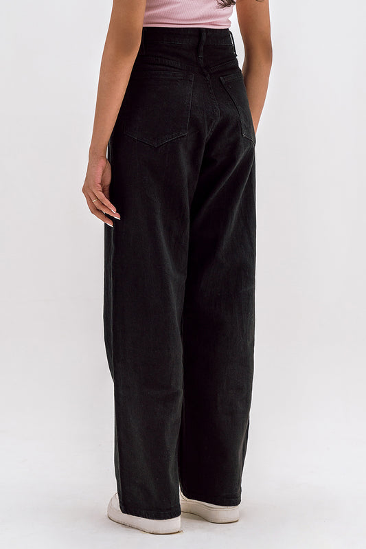 HIGH-RISE WIDE LEG JEANS