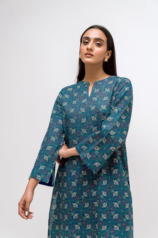 PRINTED KHADDAR SHIRT (PRET)