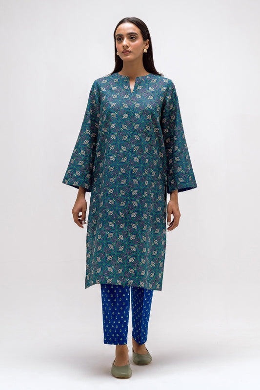 PRINTED KHADDAR SHIRT (PRET)