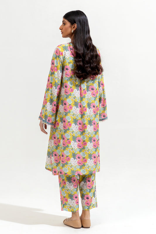 2 PIECE PRINTED VISCOSE SUIT (PRET)