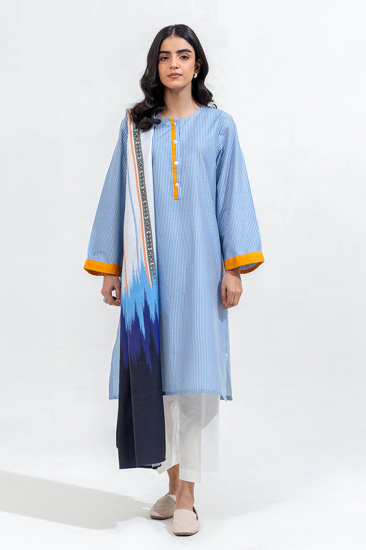 2 PIECE PRINTED CAMBRIC SUIT (PRET)