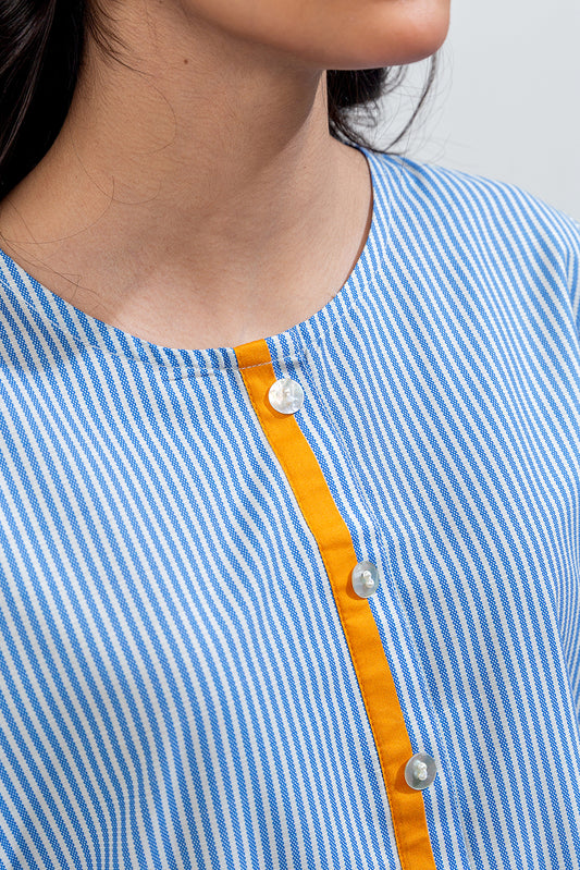 2 PIECE PRINTED CAMBRIC SUIT (PRET)