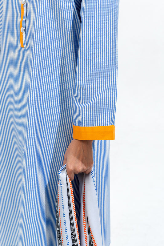 2 PIECE PRINTED CAMBRIC SUIT (PRET)