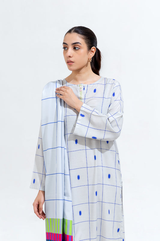 2 PIECE PRINTED VISCOSE SUIT (PRET)