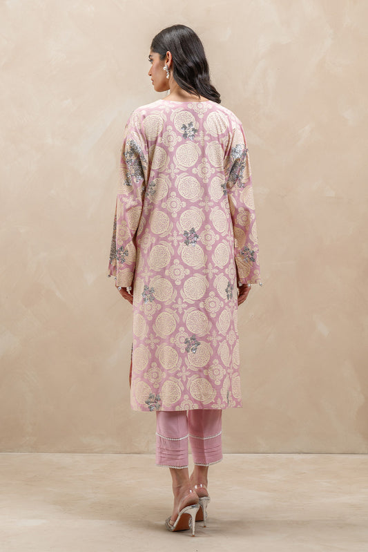 2 PIECE EMBROIDERED SILK SUIT (LUXURY-PRET)