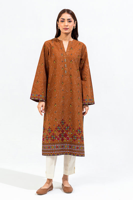 EMBROIDERED KHADDAR SHIRT (PRET)